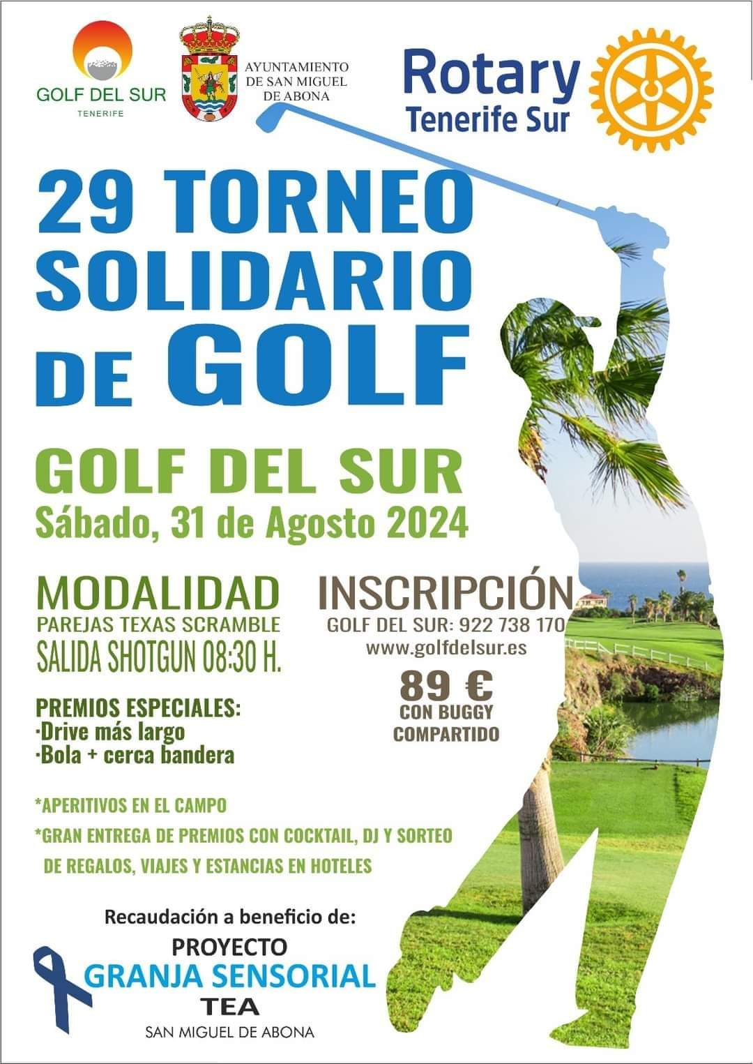 TORNEO SOLIDARIO DE GOLF ROTARY a favor de la GRANJA SENSORIAL TEA