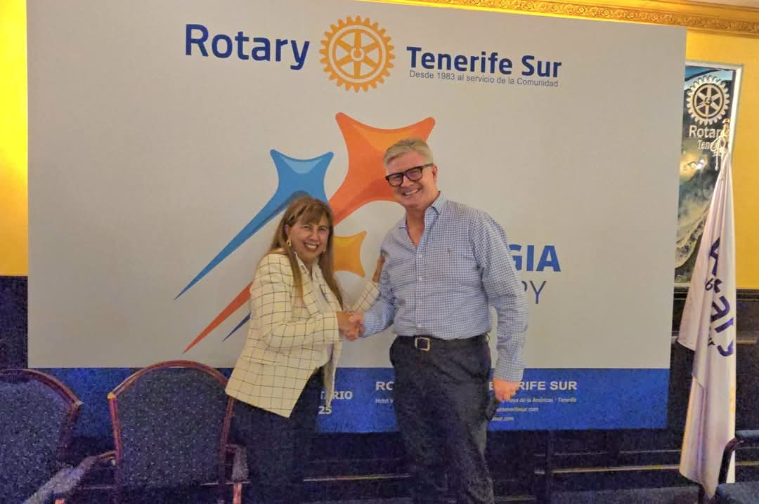 PAUL RUANE presidente de Rotary Club Tenerife Sur en 2026/2027